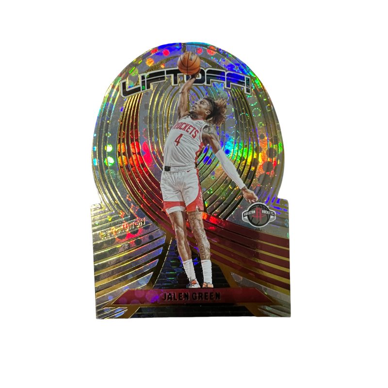 PANINI Rocket Team, Jalen Green, Bullet Head Irregular Shape, Refringence, Rare Card Sports Cards 1 Pc