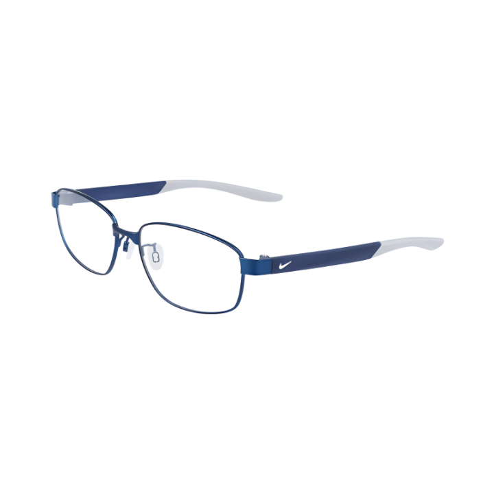 Nike Nike Metal Square Eyeglass Frames Men's Blue