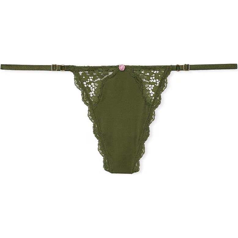Victoria's Secret Fantasy Collection Dream Angels Lace Adjustable V String Panty/WG Thong Women's 1 Pack