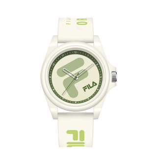 FILA Dreamy Castle Collection Monet Green Wrist Watches Quartz Movement Silicone Strap Beige Watch Dial Unisex