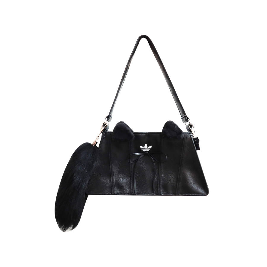Adidas Originals Recycled Polyester Blended With Polyurethane Shoulder Bag Mini Women's Black