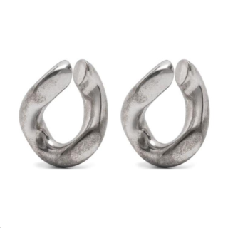 JIL SANDER Scultped Cuff Earrings
