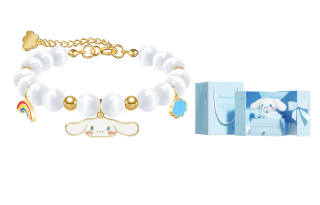 TIDECOLOR Glass Cat's Eye Cinnamoroll Bracelet Women's