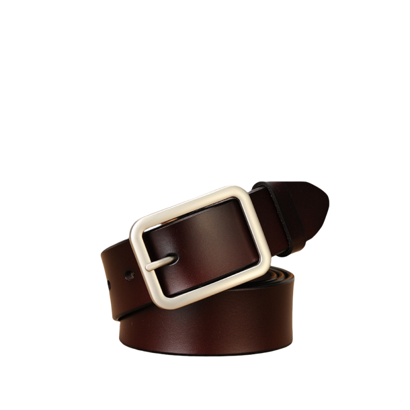 DIQIE Korean Style Casual Genuine Leather Belt Decoration Cow Split Leather, Alloy Leather Belts Unisex 3.2cm