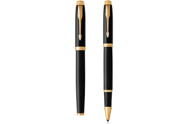 Parker IM Pure Black Lily Gold Clip on Earring Signature Pen