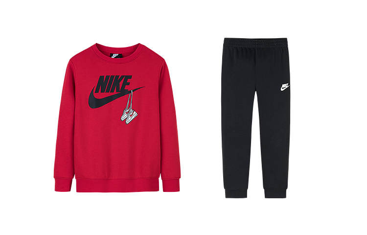 Nike Nike Casual Sportswear Preppy Red Children Aged 3 7 Years Old