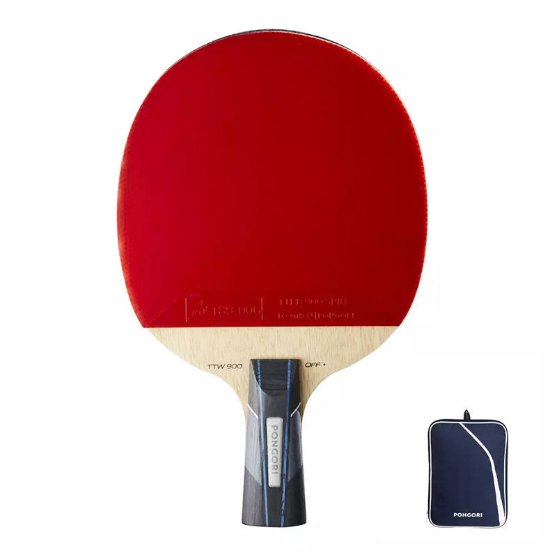 DECATHLON Ping Pong Paddles Unisex Penhold Grip+Shuttlecock Racket Cover
