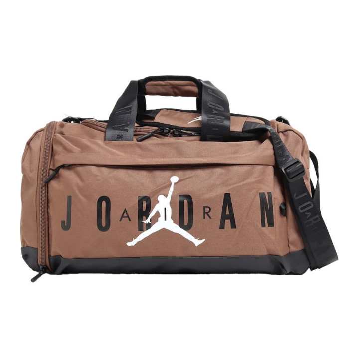 Jordan Jordan Polyester Luggage Bag, Travel Bag, Gym Bag Medium Unisex Brown