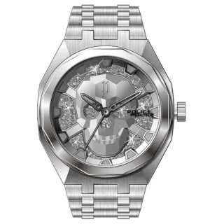 Police Wrist Watches Quartz Movement Steel Strap 46mm Silver Dial Men's Watches ['50', 149262]m Waterproof