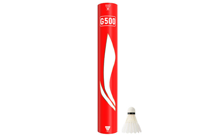 Li-Ning Li Ning G500 Goose Feather Shuttlecock 12 Pack Goose Feather Humped Goose Feather Professional Shuttlecocks