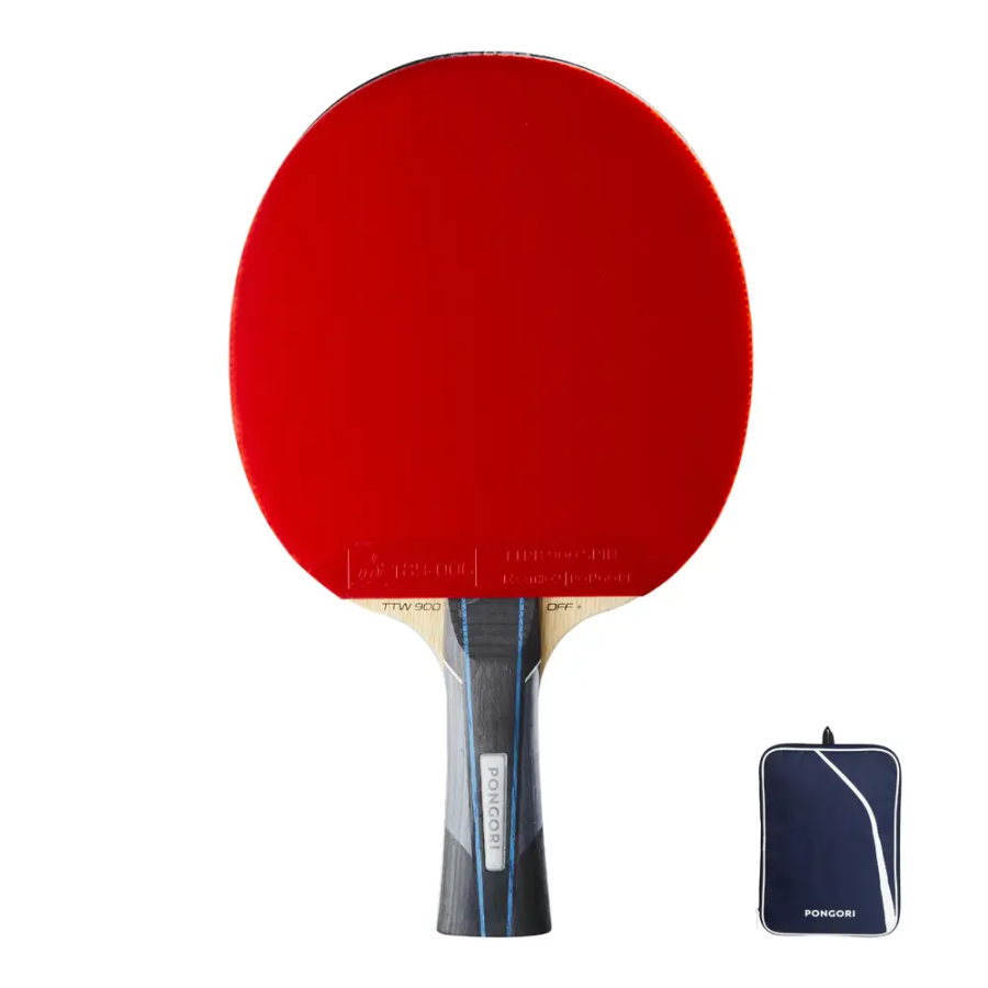 DECATHLON DECATHLON Ping Pong Paddles Unisex Shakehand Grip+Racket Cover