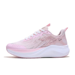KVIV Cushioning Slip Resistant Abrasion Resistant Low top Casual Running Shoes Unisex White Pink