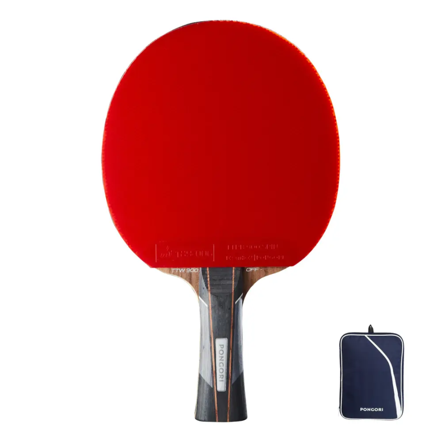 DECATHLON DECATHLON Ping Pong Paddles Unisex Shakehand Grip+Racket Cover
