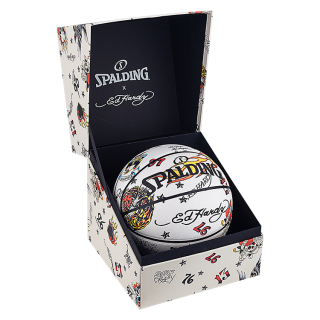 SPALDING x Ed Hardy Pu Basketball White Size 7 Training Unisex US Version