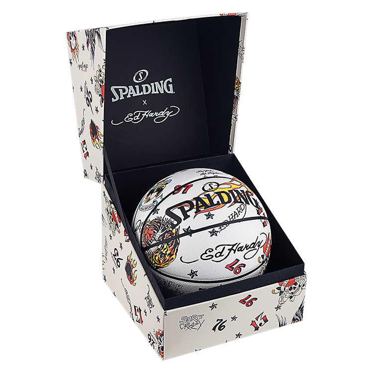 SPALDING SPALDING x Ed Hardy Pu Basketball White Size 7 Training Unisex US Version