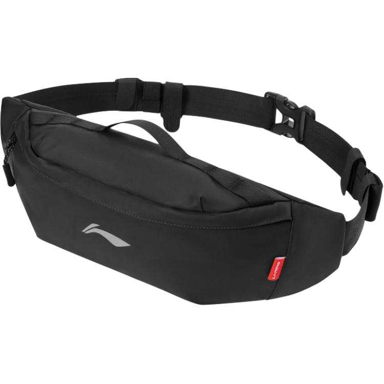 Li-Ning Li Ning Polyester Fanny Pack Regular Unisex Black