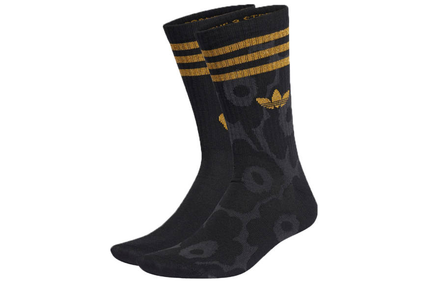 Adidas Originals x Marimekko Crew Socks Unisex 2 Pack Black