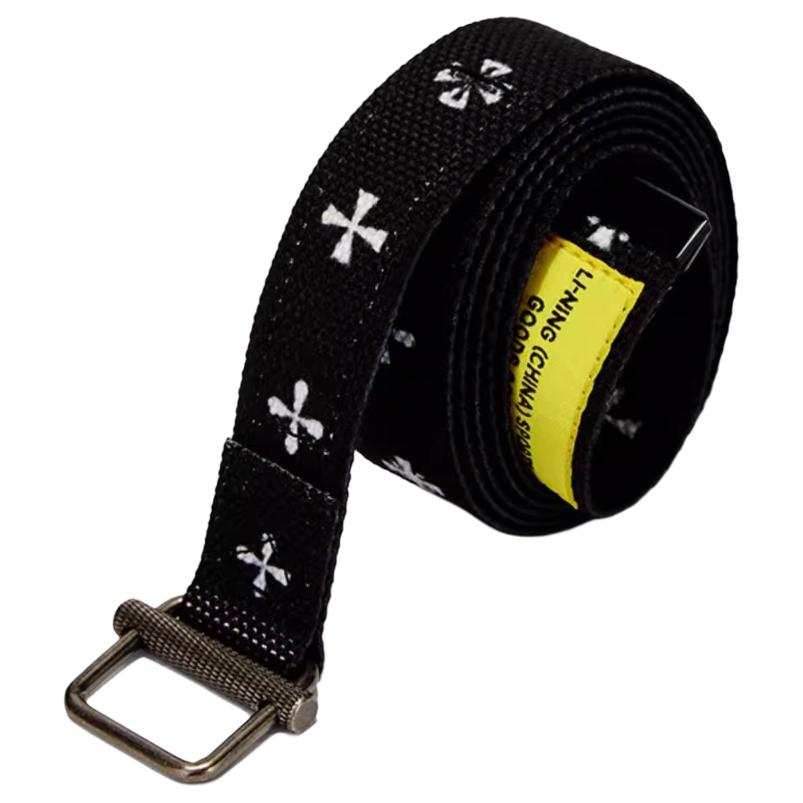 Li-Ning Li Ning Pattern Design, Smooth Buckle Leather Belts Women's Black