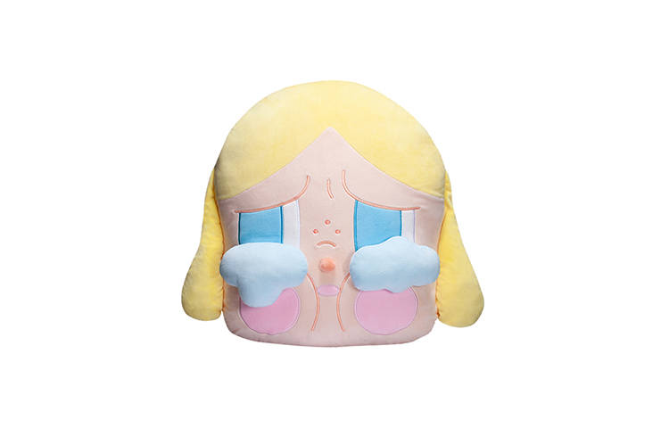 POP MART CRYBABY Crying Doll, Healing Journey Collection, Lumbar Pillow & Throw Pillow, Blue/White 43*49.5cm
