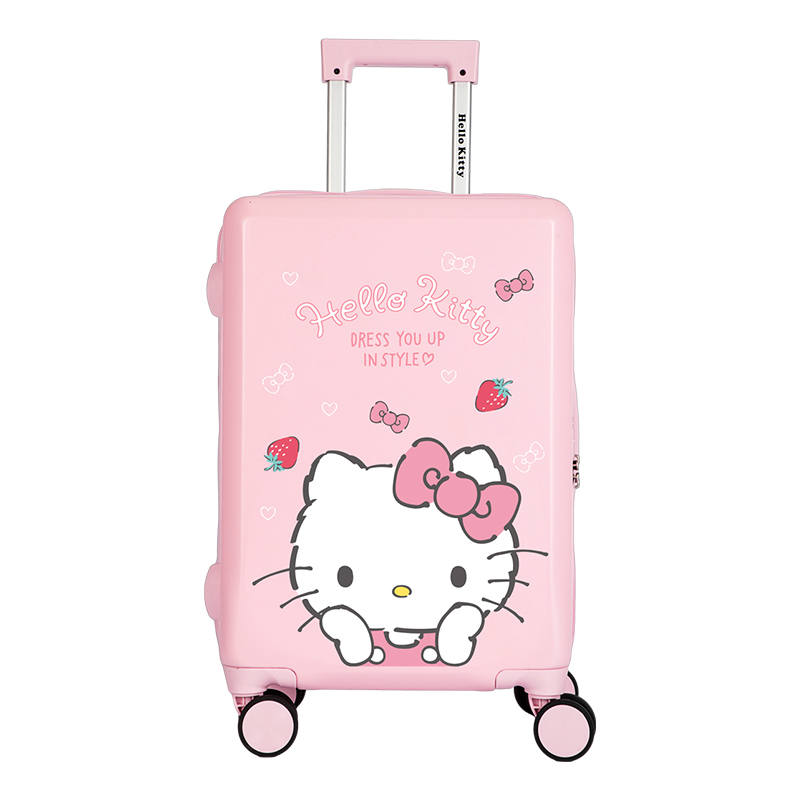Sanrio Hello Kitty ABS+PC Luggage Suitcase Travel Bag 20 Inch Women's Pink
