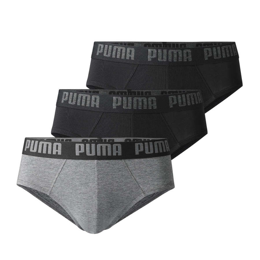 PUMA PUMA Underpants Men's 3 Pack Black And Gray Combination