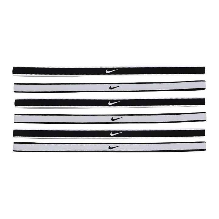 Nike Nike 6 Piece Set Nylon Hair Bands Men's Black/Gray