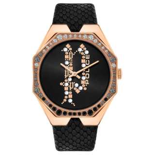 Police Moana Wrist Watches Quartz Movement Cow Leather Strap 35mm Black Dial Women's Watch 30m Water Resistant