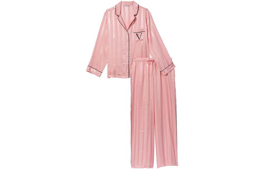 Victoria's Secret Pajama Set Women's Coral Powder