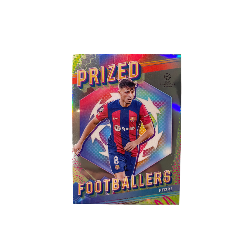 Topps Pedri 23 24 Finest Barça, Icon Player Card, Silver Foil, Mint Condition, Player Card, Card Condition Pass