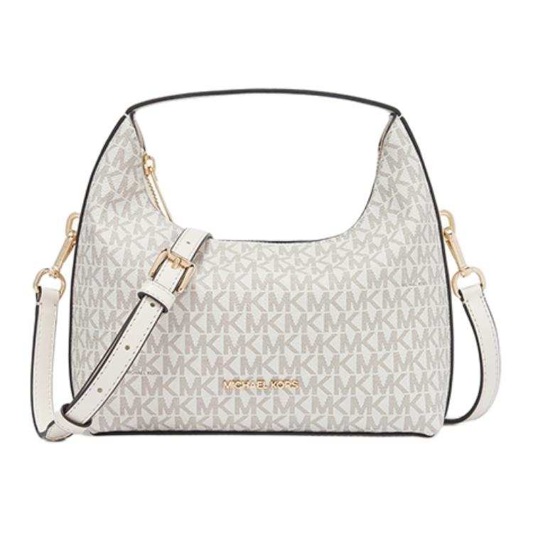 MICHAEL KORS Artificial Leather Shoulder Bag, Crossbody Bag, Handbag Small Women's Grass Green & Milk White