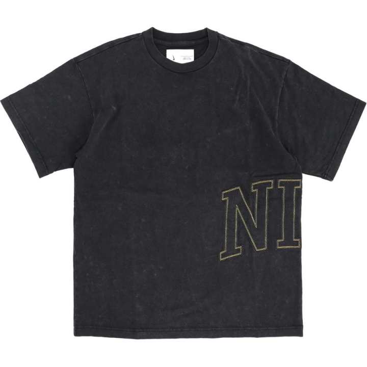 Nike Nike T Shirts Men's Black Crew Neck Moderate Straight Fit