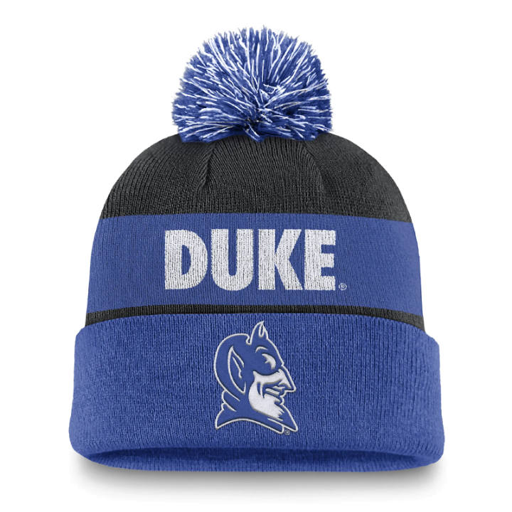 Nike Nike Duke Blue Devils Primetime Peak Men's Nike College Cuffed Pom Beanie