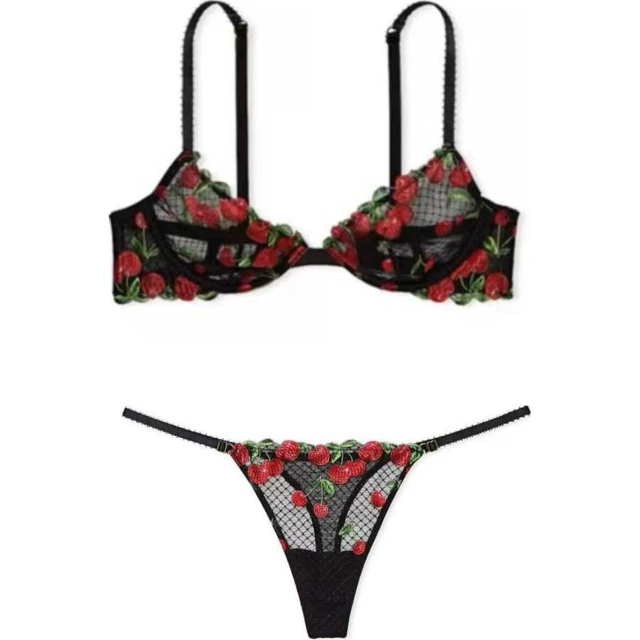Victoria's Secret Underwear Set Women's Plant And Floral