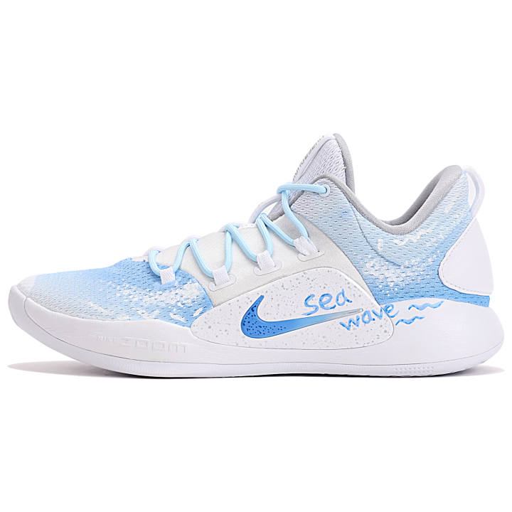 Nike Nike Hyperdunk X Low 10 White Pure Platinum Cushioning Slip Resistant Low top Basketball Shoes Men's Blue White