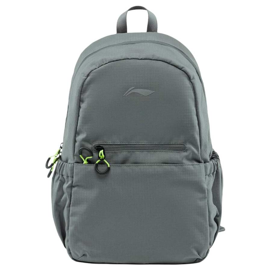 Li-Ning Li Ning Running Collection Polyester Backpack Unisex Shadow Gray