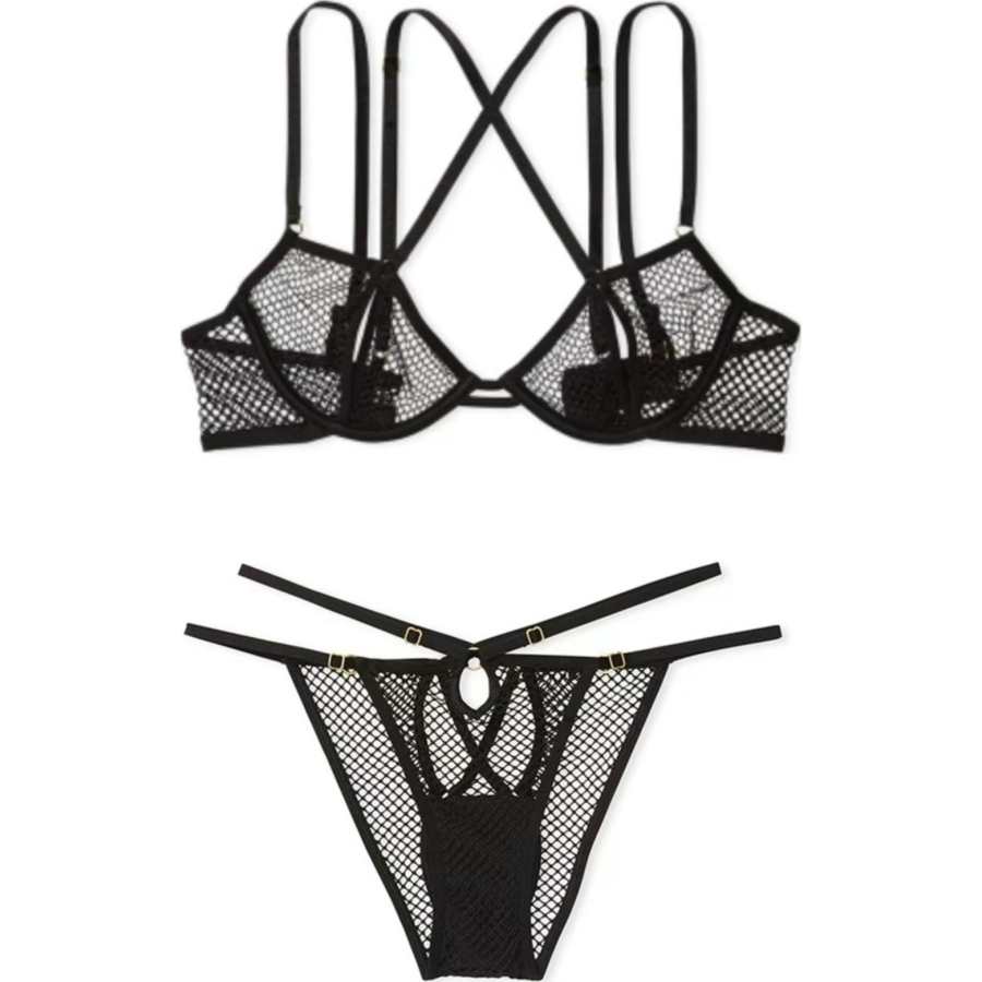 Victoria's Secret Underwear Set Women's Black