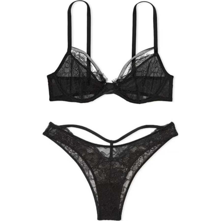 Victoria's Secret Underwear Set Women's Black