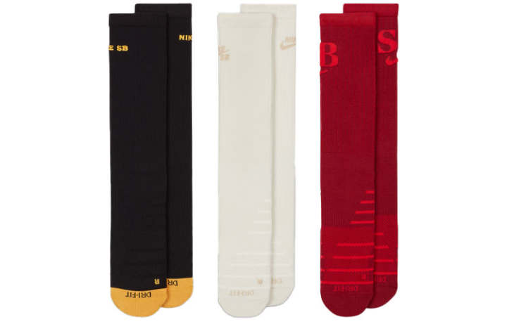 Nike Nike Crew Socks Unisex 3 Pack Black/Red/White