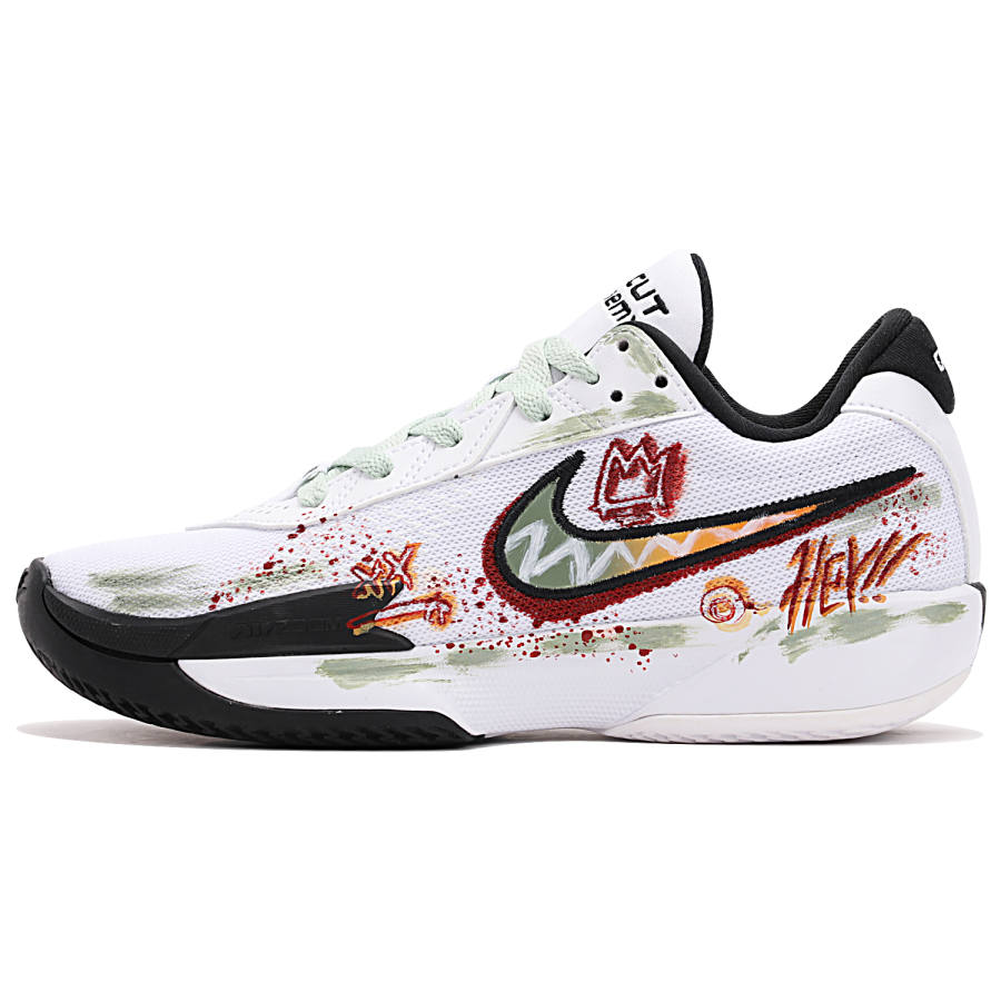 Nike Nike Air Zoom G.T. Cut Academy Cushioning Abrasion Resistant Breathable Low top Basketball Shoes Unisex Green White