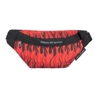 Vision Of Super Polyester Fanny Pack Men's Black & Red