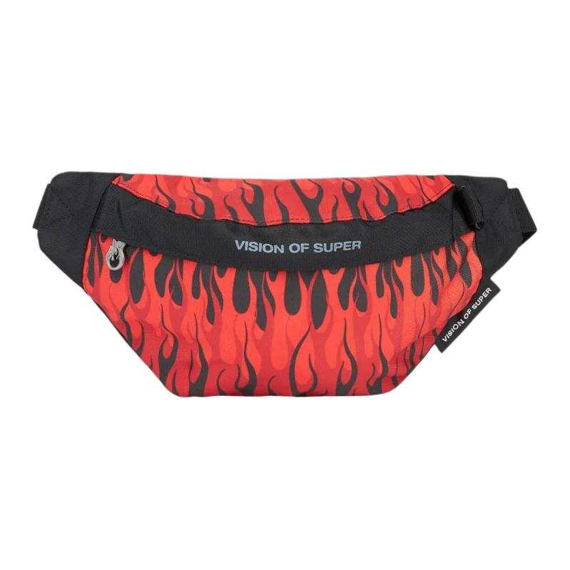 Vision Of Super Polyester Fanny Pack Men's Black & Red