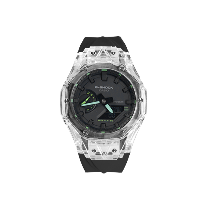 CASIO CASIO Unisex Liquid Crystal/Analog Dual Display Series Black Watch