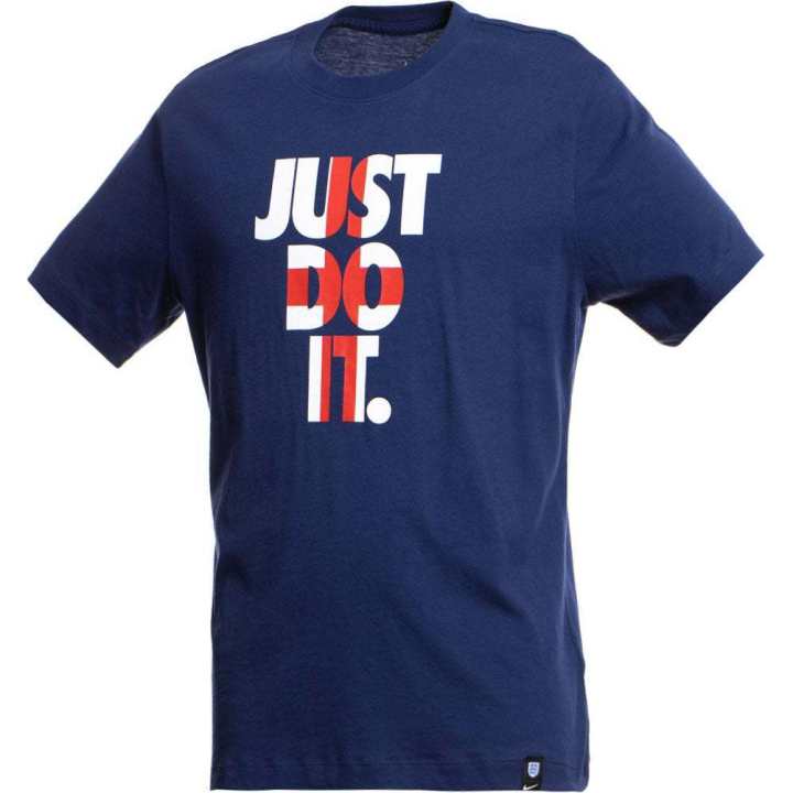 Nike Nike T Shirts Men's Blue Crew Neck Moderate Straight Fit