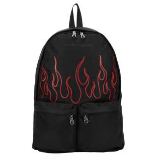 Vision Of Super Polyester Backpack Regular Men's Black & Red