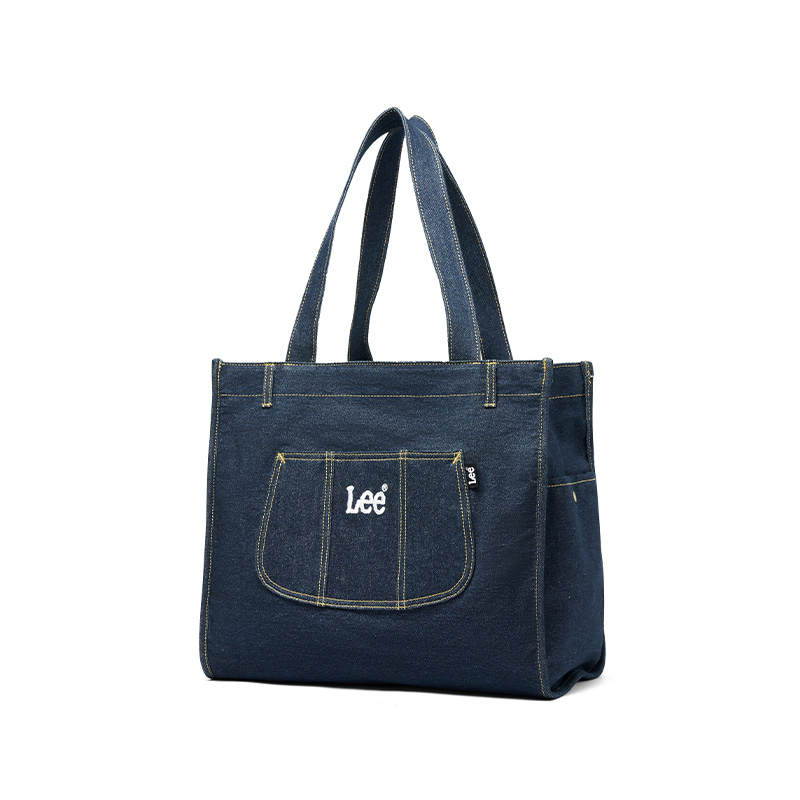 Lee Lee Denim Shoulder Bag Regular Unisex Navy Blue/Blue White