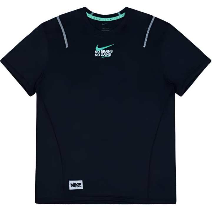 Nike Nike T Shirts Men's Black Crew Neck Moderate Straight Fit