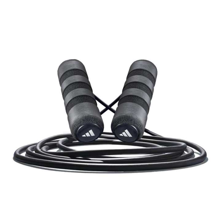 Adidas Adidas Oxygen Fat Reduction Non Countable Jump Ropes Fitness Crowd TPR Rubber Rope PP+Foam Controller 3m Black