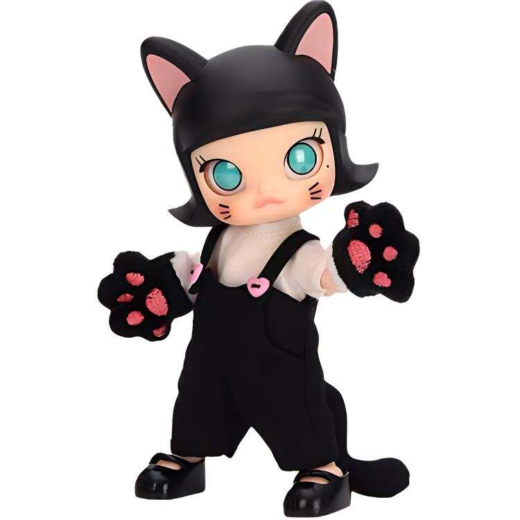 POP MART Molly Little Black Cat/Little Pink Cat Accompaniment Ball Jointed Dolls 21cm