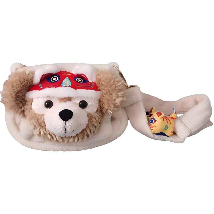 Disney Metal Accessories Plush Crossbody Bags Unisex Khaki