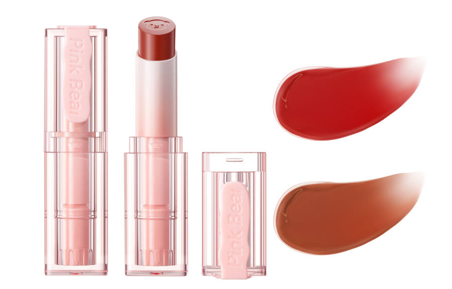 Pink Bear Piko Bear, Milk Jelly Lip Care Essence Lipsticks Nourishing Glossy Lip Mirror Finish 2.8g